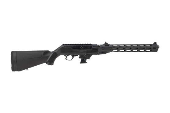 Ruger PC 9mm Carbine with Free-Float Handguard features a black synthetic stock
